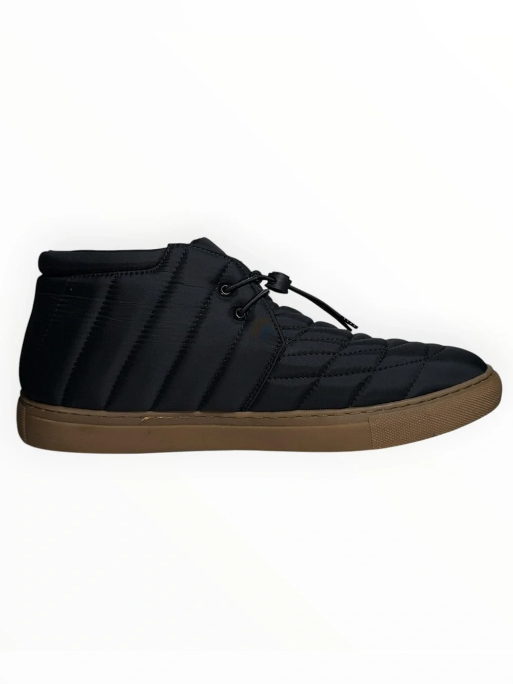 Alfani Tucker Men’s Quilted Chukka Boots Black Gum Sole Memory Foam 11.5M